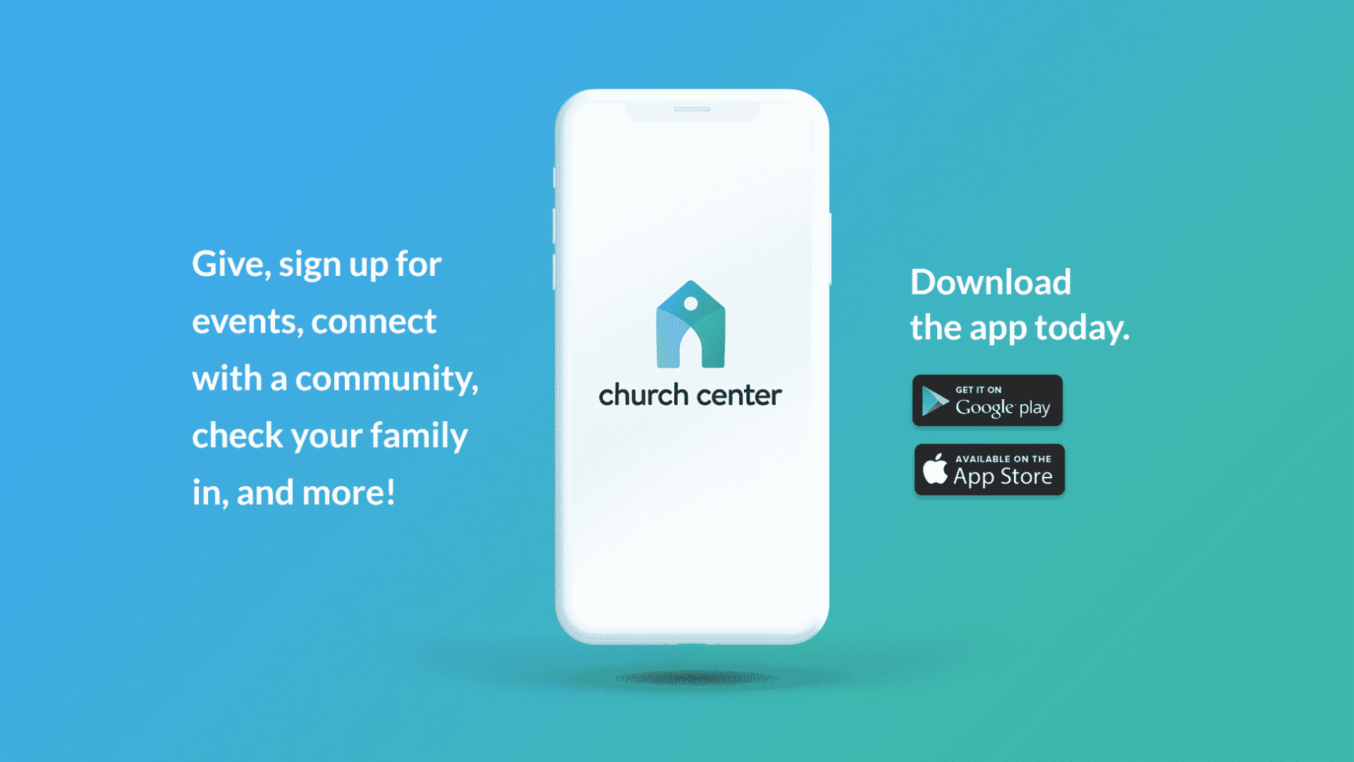 click to download the churchcenter app