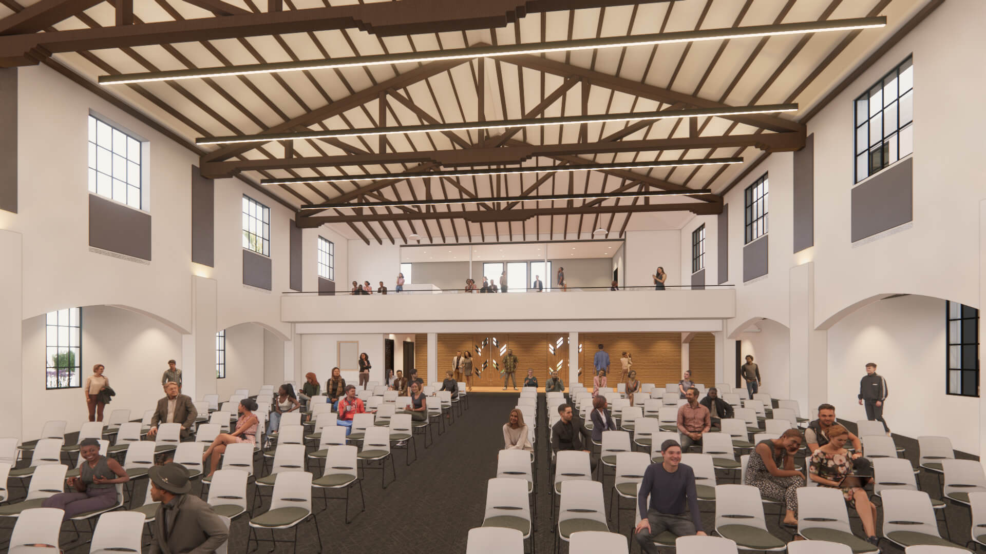 rendering of new church interior