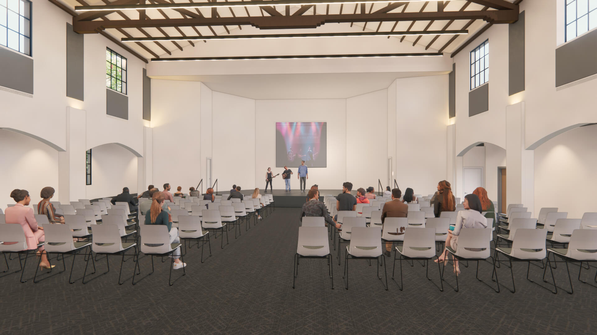 rendering of new church interior