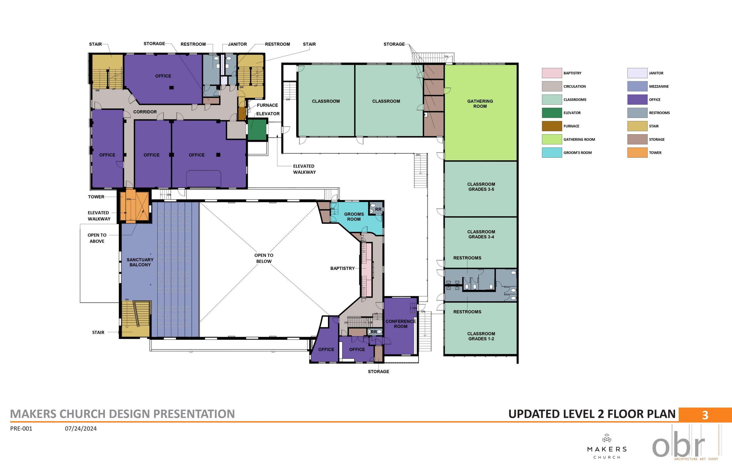 floor plan of new church